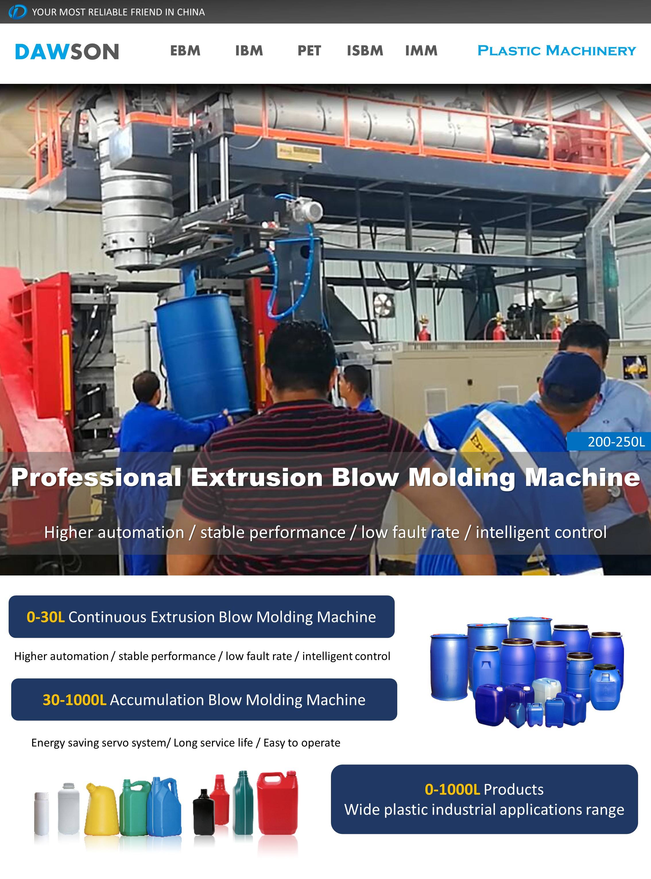 Roadblock and Lifebuoy Extrusion Blow Moulding Machine Accumulation Type