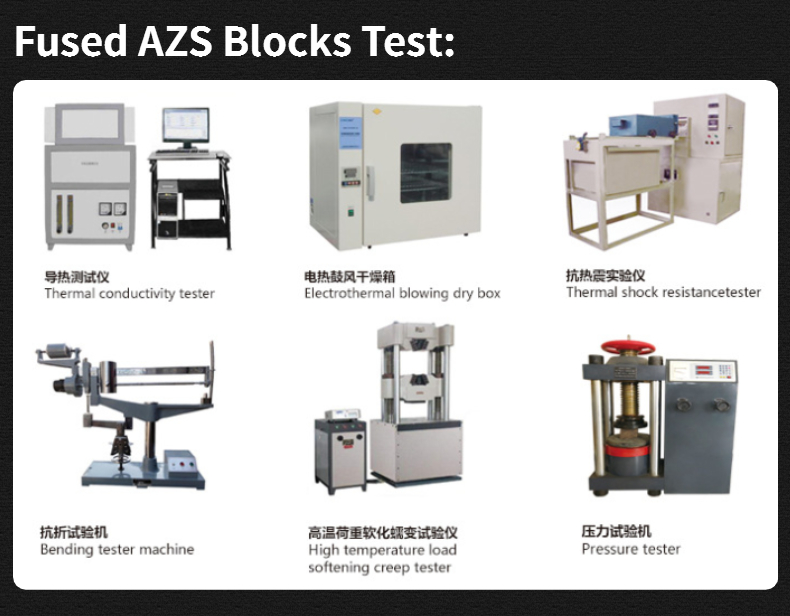 Superior Fused Cast AZS Refractory Blocks for Glass Industrial Pool Internal Structure