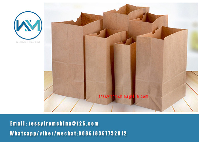 Eco friendly paper bag making Machine/kraft square bottom paper bag machine for food package