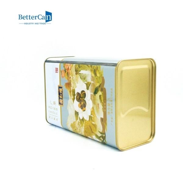 Rectangular 3 Liter Olive Oil Tin Can Manufacturers Without Handle