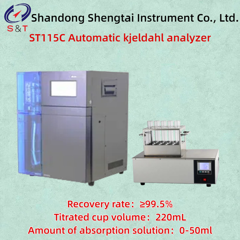 RSD:≤1% Fully Automatic Kjeldahl Nitrogen Analyzer Repeatability:±0.5% Recovery Ratio:≥99.5%