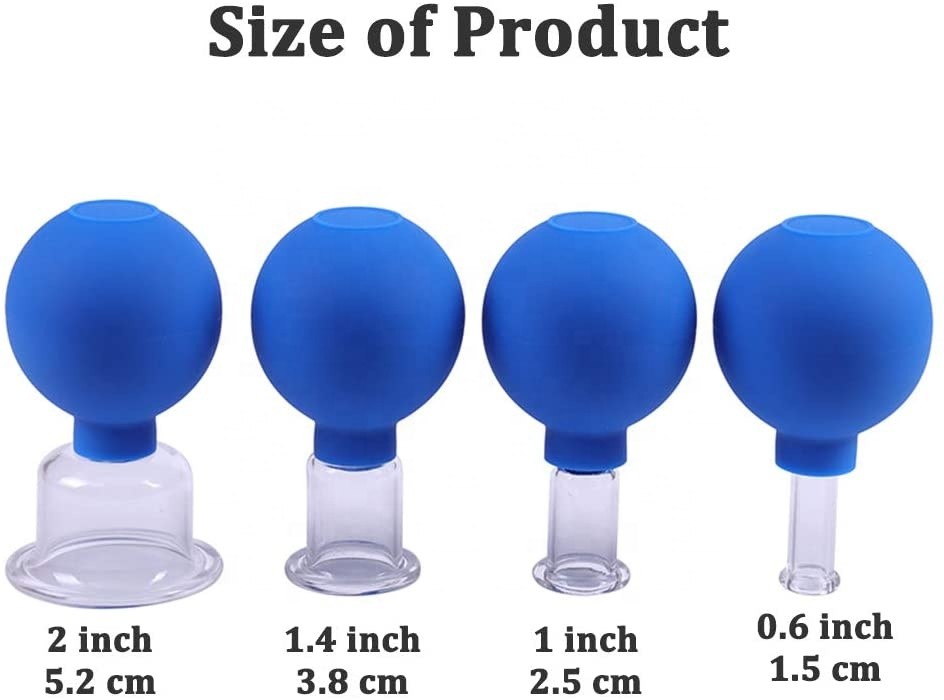 Rubber Massage Body Cups Vacuum Cupping Glasses Face Skin Lifting Body Facial Cups Anti Cellulite Chineses Cupping