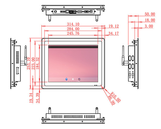 12.1-Inch Embedded Android Screen for Medical Panels and Smart Terminals