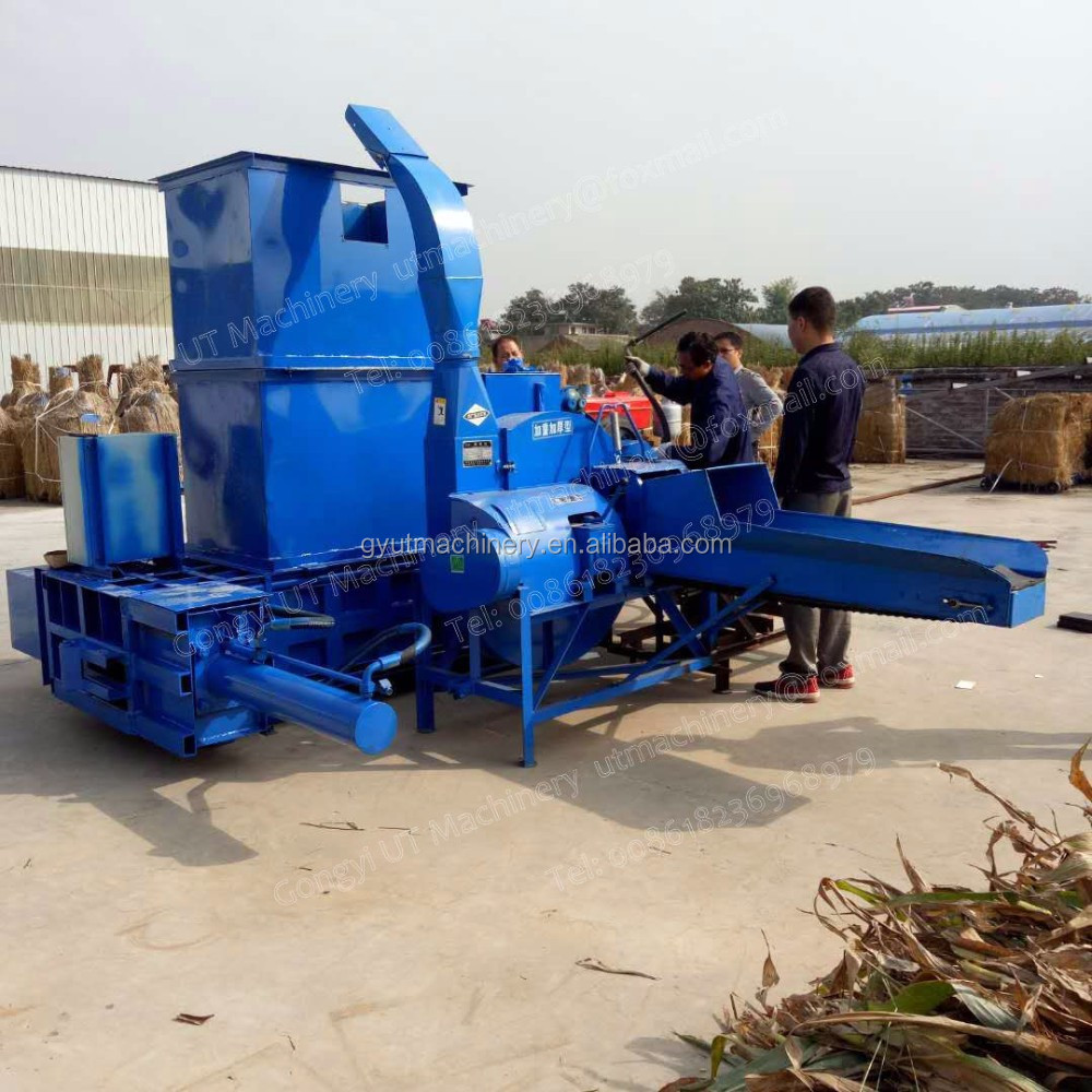 Wood Sawdust Hay Baler Bagging Machine Equipment with 80-120 Bales Capacity and PLC