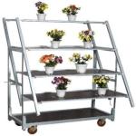 Iron steel 44x46x78In Warehouse / Garden Plant Trolley Moving