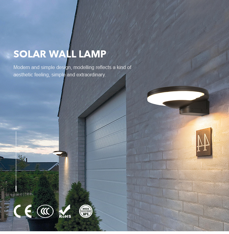 Easy Install DC 3.2V Garden Solar Wall Lights , Solar Powered Yard Lamp 3000K 6500K