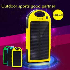 China 5000mAh Portable waterproof multi solar charger for mobile phone wholesale