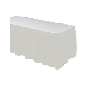 China Solid Color Disposable Plastic Table Skirts wholesale