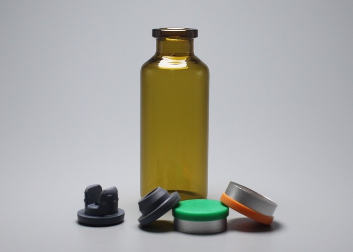 30ml Brown Tubular Glass Vial Bottle With Lid For Injection