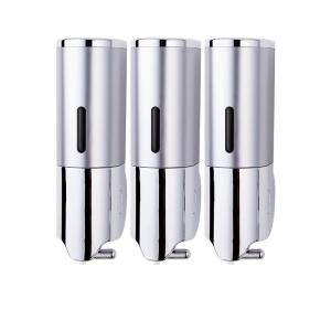 China Bathrooms Wall-Mounted Triple Soap Dispenser shampoo Dispenser wholesale