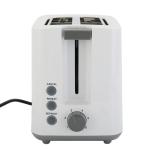 Home Appliances 1000w 2 Slice Bread Toasters Plastic Housing White