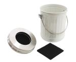 Kitchen Compost Bin for Counter or Under Sink Small Metal Indoor Home Apartment