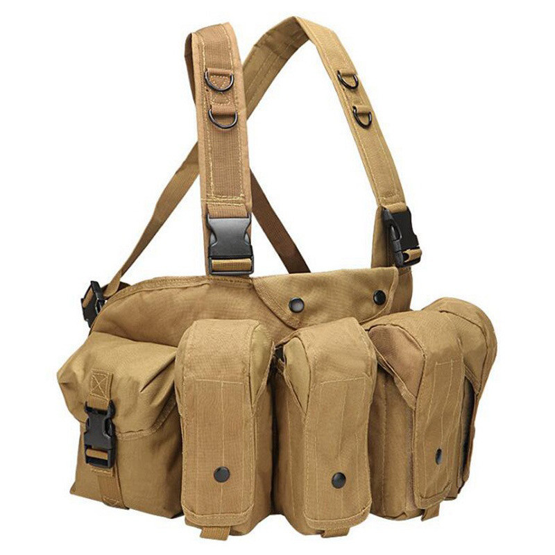 Detachable Gear Equipment Supplies Security Tactical MOLLE System Tactical Vest With Quick Release Buckle