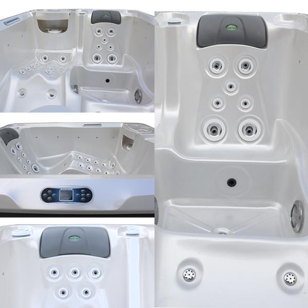 3 People Acrylic Bathtub Air Jet Whirlpool Massage Spa Hot Tub