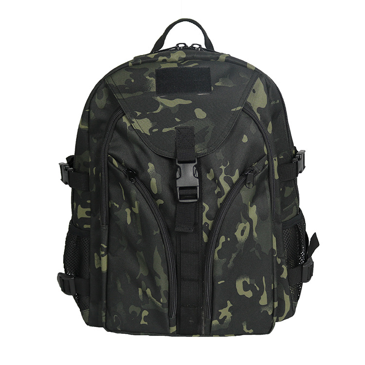 Khaki Outdoor Travel Backpack with Multi-functional Design and Interior Zipper Pocket