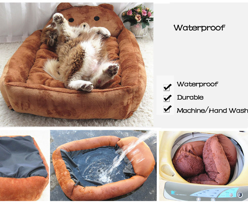Mechanical Wash Dog Bed Mat Cute Animal Cartoon Shaped For Pet Kennels