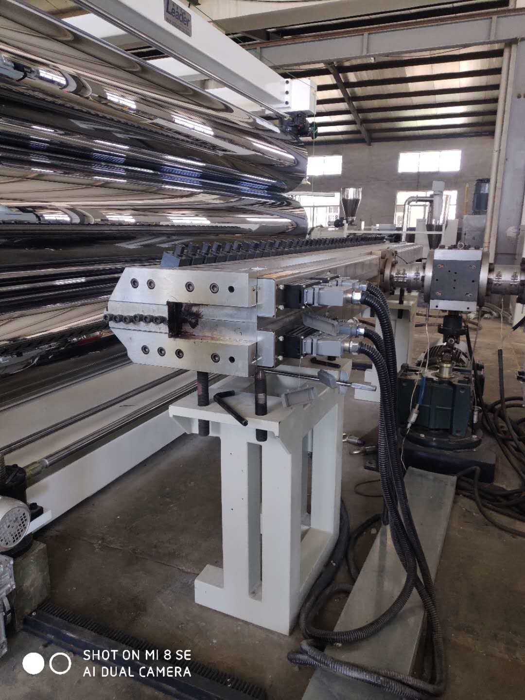 Low Noise HDPE / PE Drainage Plastic Sheet Extrusion Machine For Architecture