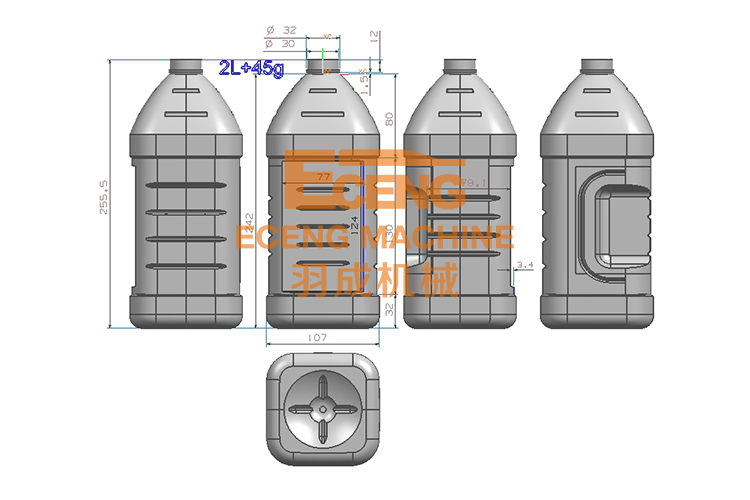 100ml-2L Automatic Blow Molding Machine