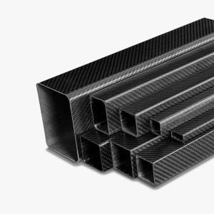 China Highly Corrosion Resistance 100% 3K Carbon Fiber Square Tubes wholesale