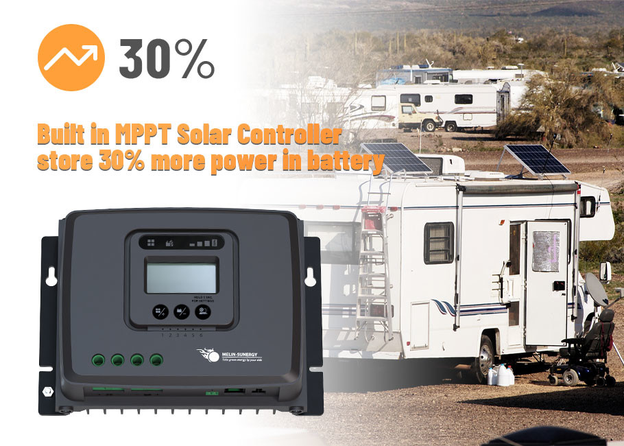 Off Grid LFP battery Digital display 12V/24V MPPT RV Solar Charge Controller