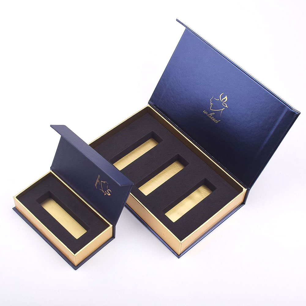 Custom Logo Print Magnetic Book Shape Gift Box for Cologne Perfume and Cosmetics