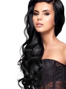 China Body Wave 100% Brazilian Virgin Hair Weft With 100g Natural Black wholesale