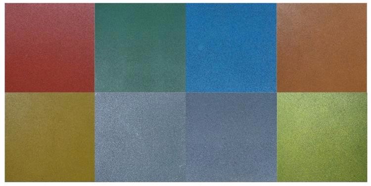 Recycled Rubber Sports Flooring , Outdoor Sports Flooring Flat Surface