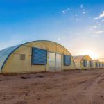 Industrial Poly Tunnels For Gardens Head Roof Yellow Film Tunnel Greenhouse