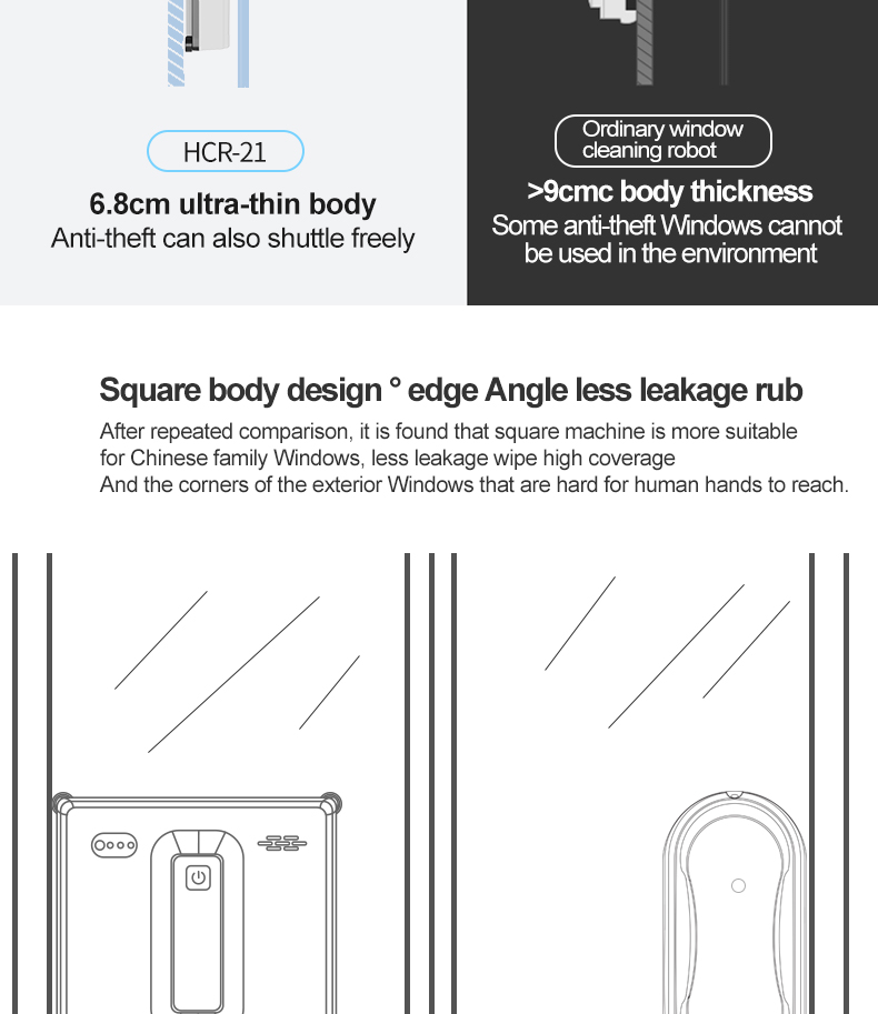 Custom Label Dual Ultrasonic Spray Glass Window Cleaner Robot for Smart Home Cleaning