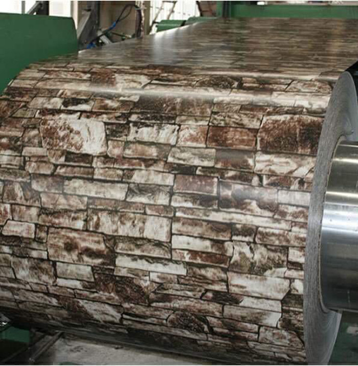 PPGI Prepainted Galvanized Steel Coils 1000 -1500mm Wood Pattern