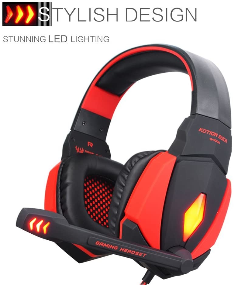 20000Hz DC5V 2.2kohm Kotion Each G4000 Gaming Headset