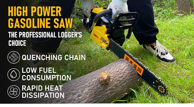 Factory Supply 16 18Inch Gasoline Saws Garden Wood Cutter Chain Saw Multi-Function