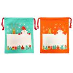 Single Sided Sublimation Christmas Bags Blank Heat Transfer Christmas Burlap