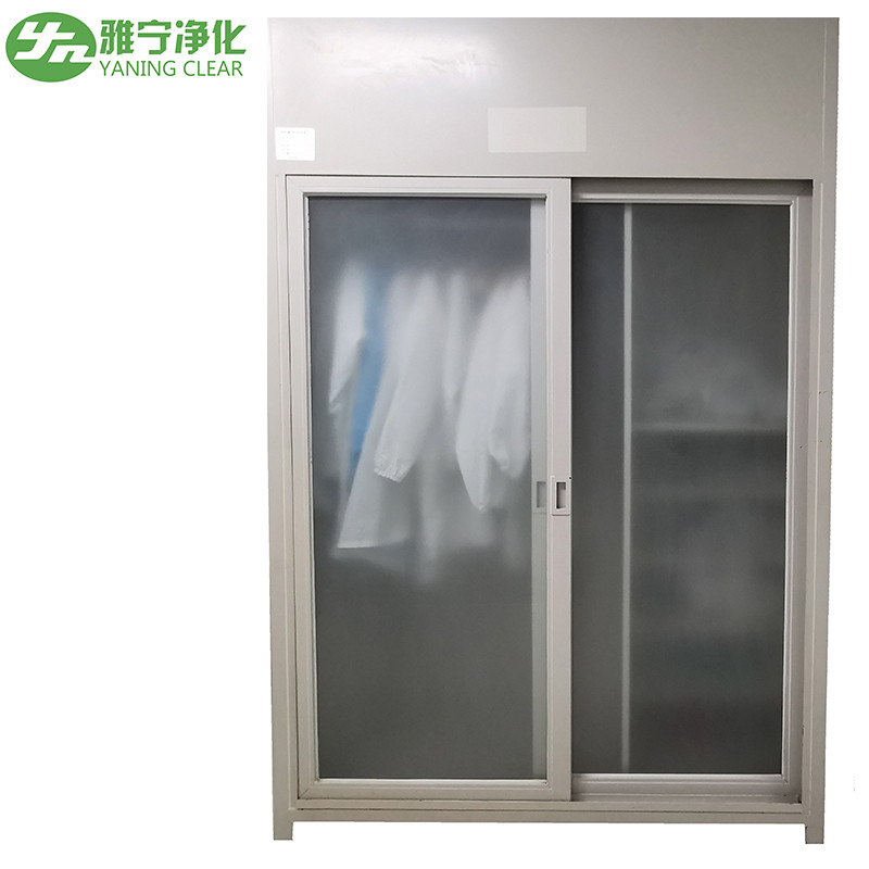 Sliding Door HEPA Stainless Steel Wardrobe Laminar Air Flow Garment Cabinet for Food Beverage Shops