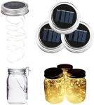 IP65 Outdoor 600mAh 2V Solar Mason Jar Fairy Lights RoHS Approved