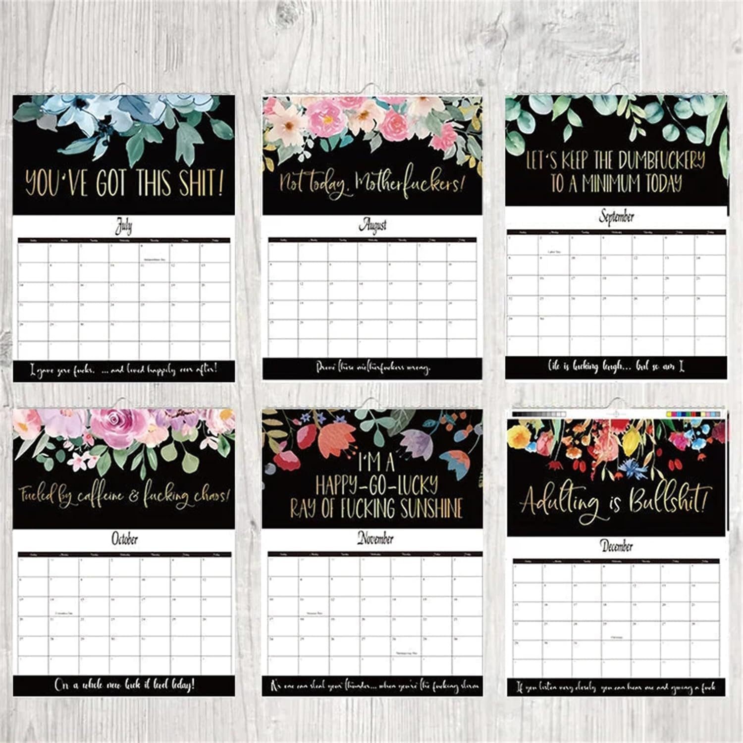 Custom Wall Calendar 12 X 12 Inches Size Major US Holidays Marked Personalization for Your Business Needs