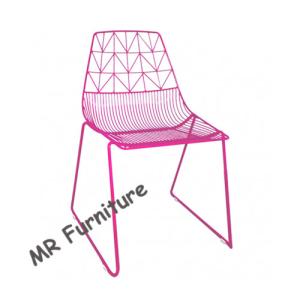 China Coated Harry Bertoia Wire Bar Stool , Purple / Blue Bertoia Style Bar Stool wholesale