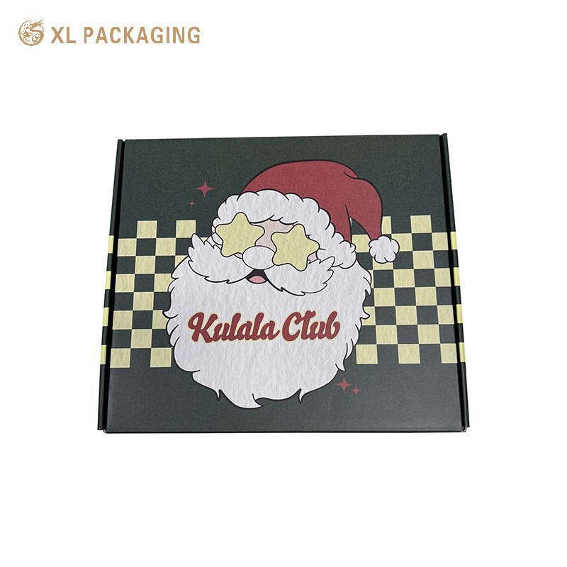 Christmas Folding Corrugated Paper Boxes Gift Candle Craft Cartoon Packing Box