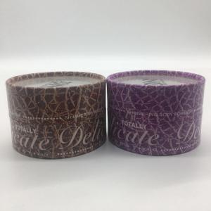 China 100*60mm Coloured Base Round Paper Cosmetic Packaging Paper Can wholesale