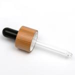 Wholesale 18mm bamboo dropper lid cap for essential oil bottle Dropper Cap