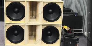 China 4Ohm 1600W Live Sound Speakers 2x18&quot; Bass Reflex KS28 Subwoofer For Disco wholesale