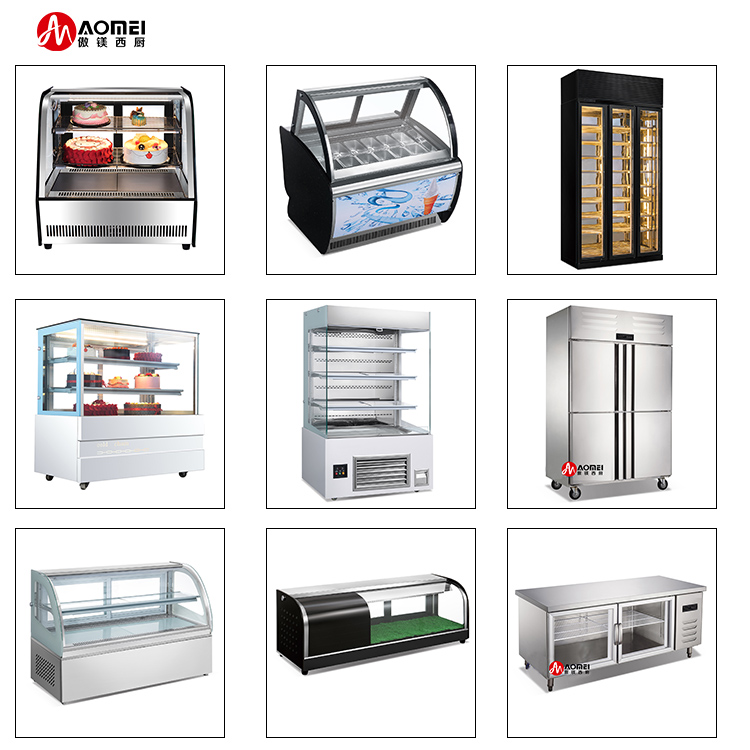 Bakery Display Cake Refrigerated Cold Food Bars Counter Cabinet with Display Cooler
