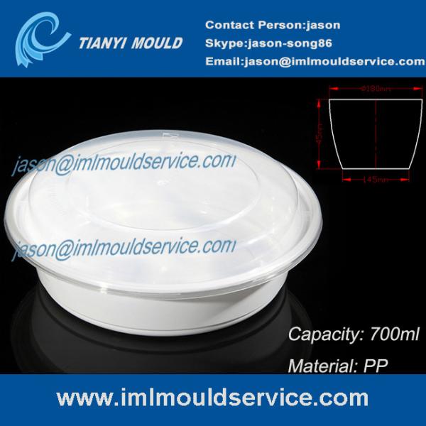 Quality 450ml/700ml/900ml Disposable plastic PP take away soup bowl mould china manufacturer for sale