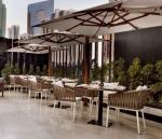 Leisure Hotel Aluminium PE Rattan chairs Outdoor Garden Backyard Polywood table