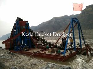 China 15.2m/Min Bucket Chain Dredger river gold dredging sand mining machine wholesale