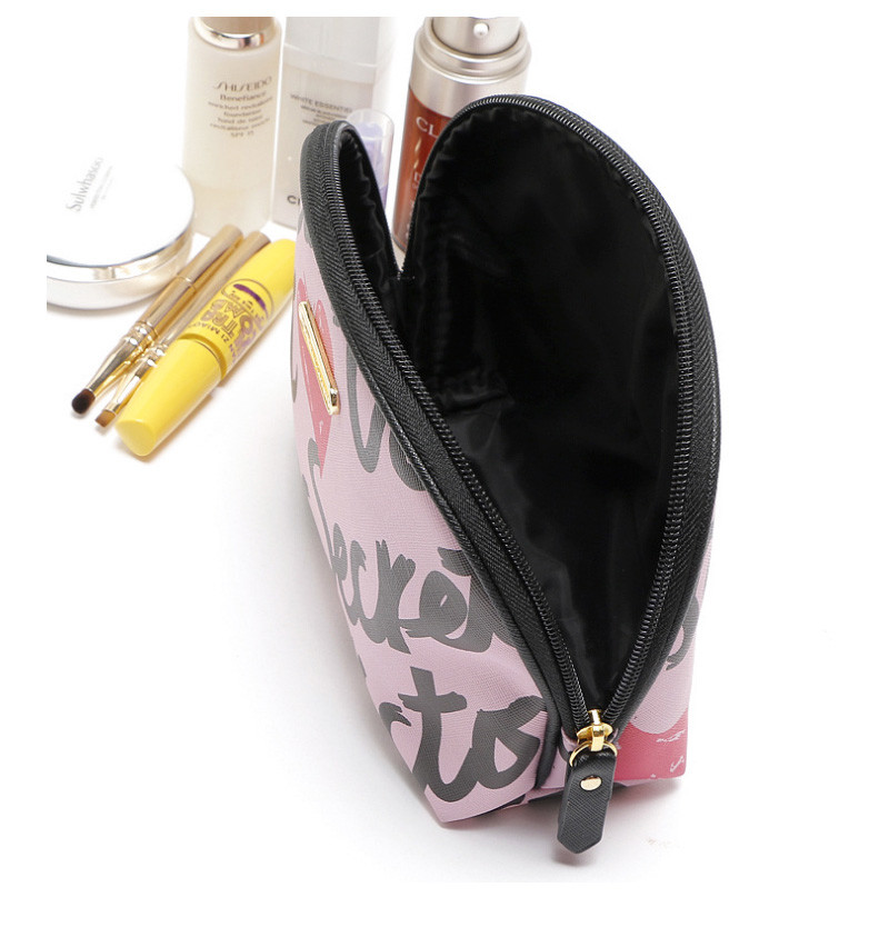 Custom Waterproof Travel Pink PU Leather Cosmetic Bags