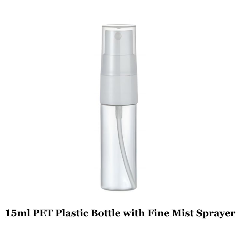 15ml 30ml 35ml 40ml 50ml PET Plastic Bottles Screen Printing and Pump Sprayers or Caps