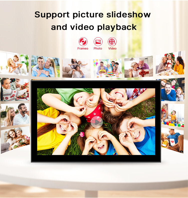 13.3'' App Control Digital Picture And Video Frame Digital Photo Frames
