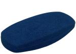 Blue Iron Frame Clamshell Hard Leather Glasses Case