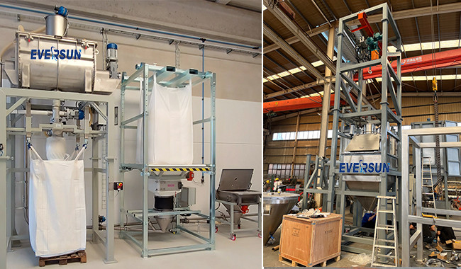 Open Type Ton Bag Feeding Station Big Bag Discharger For Dried Polymer Powder